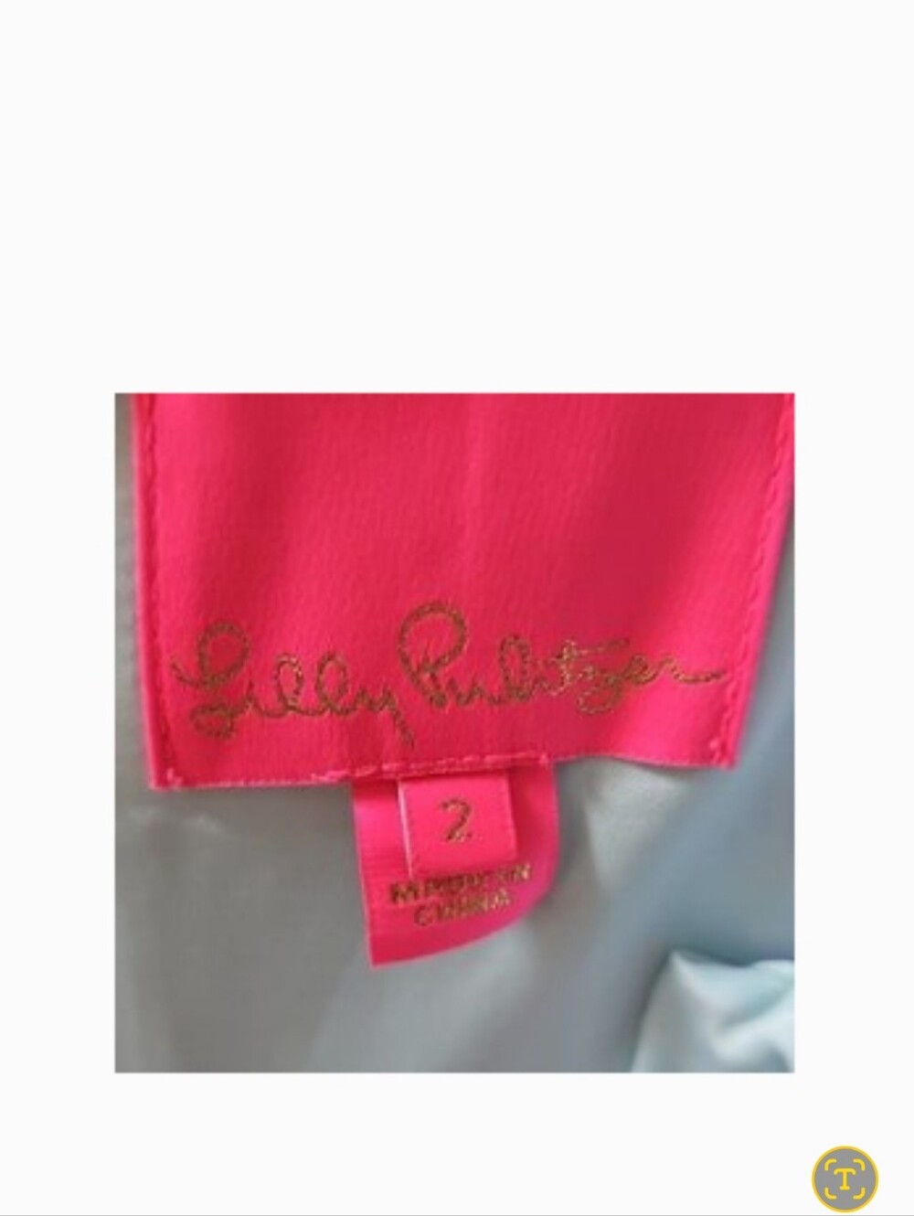Sleeveless Tropical Print Mini Dress in Pink & Blue - Picture 2 of 3